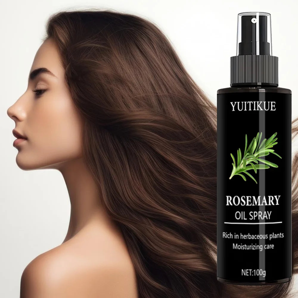YUITIKUE Rosemary Oil Spray Rich in Herbaceous Plants Moisturizing Care For Hair Scalp Daily Nourishing