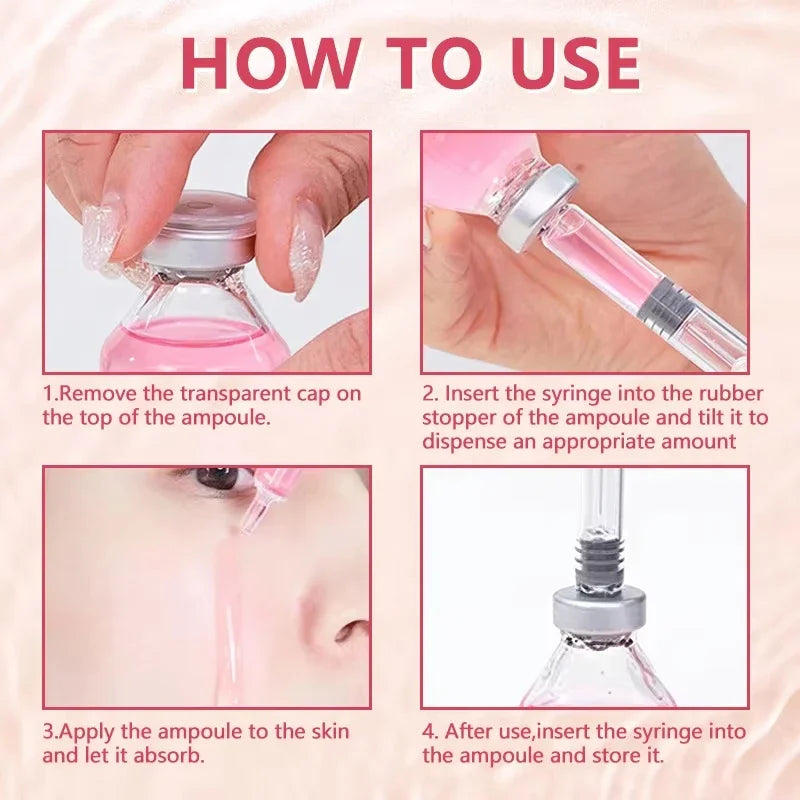 Stem Cell Serum PDRN Ampoule Collagen Moisturizing Anti-Aging Essence Reduce Fine Lines Wrinkle Tighten Brighten Face Skin