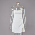 Elegant Lace Patchwork Long Women's Dress Urban Skew-collar Short Sleeve Empire Female Dresses 2026 Summer Vacation Lady Robe