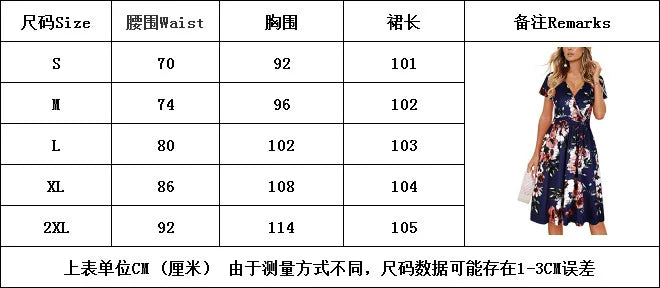 Cross-border women's summer 2024 new retro plant print V-neck breast wrap thin temperament elegant casual dress