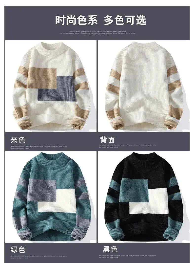 Sweater, Outdoor, Fishing, Fashionable, for Men, Trendy, Cycling, Versatile, for Sport, for Travel, for Leisure, Knitted Sweater