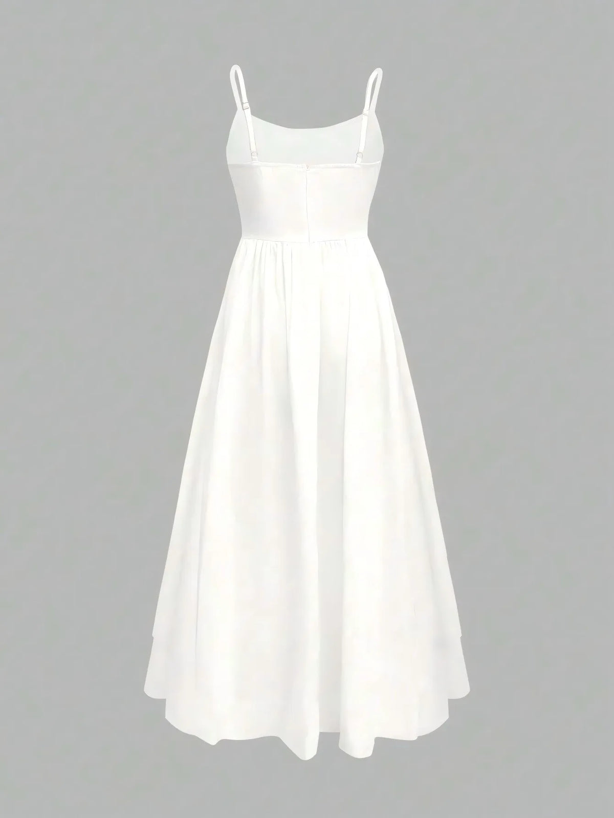 A Line High Waist Dress with Geometric Pattern No Closure Japanese Korean Casual Slim Fit Midi Length Women Summer Dress