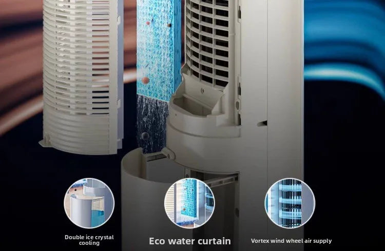 220V Midea Cooling Fan Portable Air Conditioner New Water Cooling System for Home Bedroom Office LYH