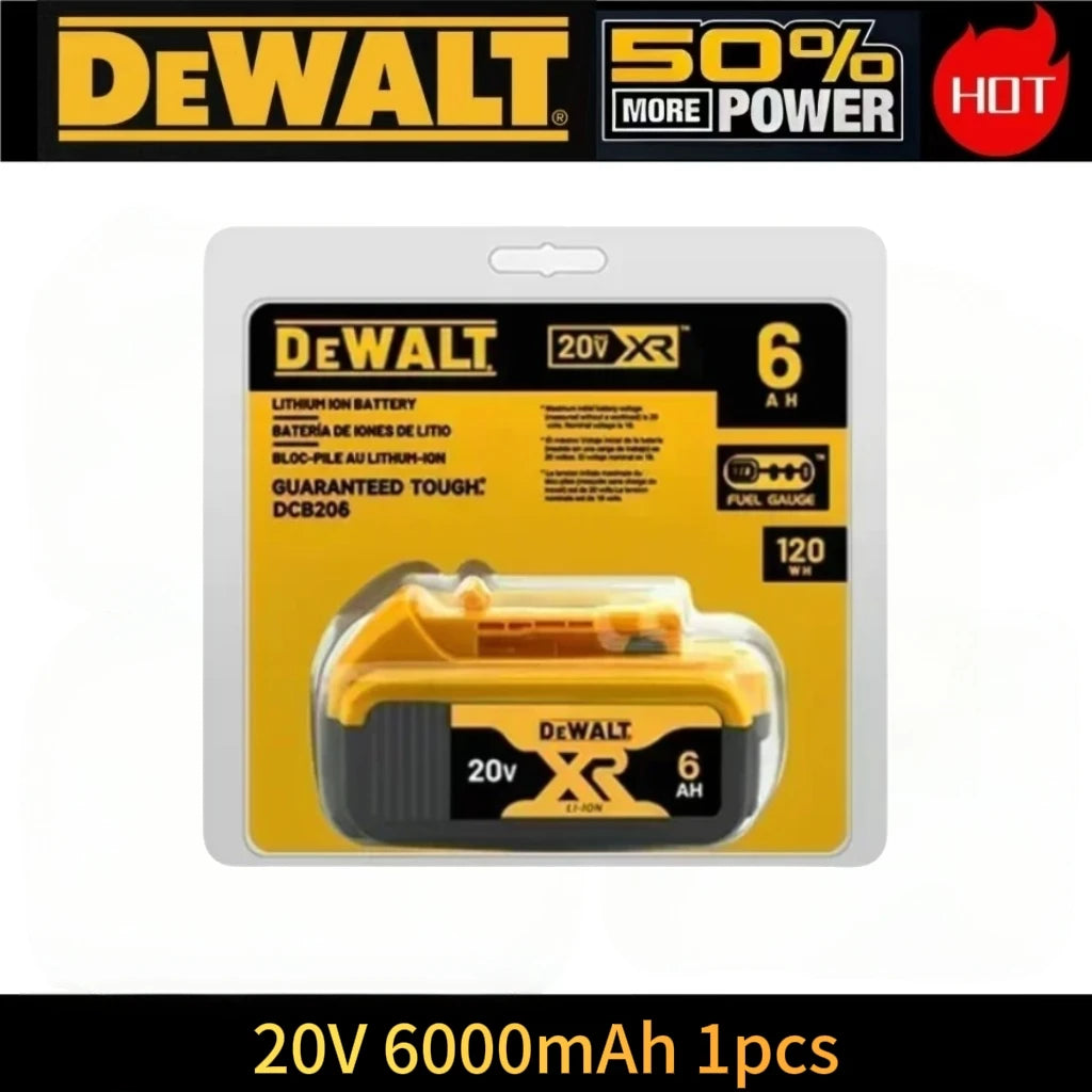 Original DeWalt 6.0Ah/5.0Ah 20V Battery Replaceable DCB184 DCB200 DCF892 DCF845 DCF850 DCF911 DCD800 DCD805 Tools Battery