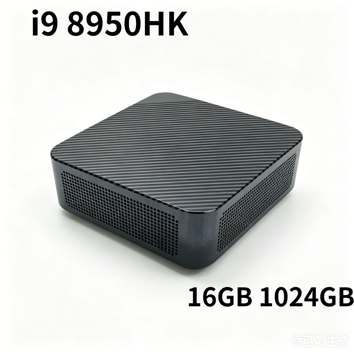 New i9-8950HK Portable Mini Desktop 16GB RAM M.2 NVMe SSD Triple 4K Monitor WiFi6 Bluetooth 5.2 Silent Cooling Home Pro Office