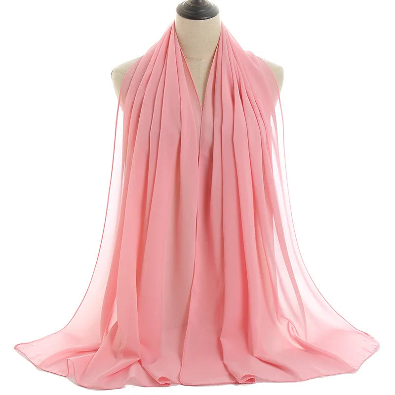 Ramadan Islamic Instant Bubble Chiffon Shawl Scarf Lady Head Wrap Women Hijabs Scarves Bufandas Muslim Veil Hijab Snood 180*70cm