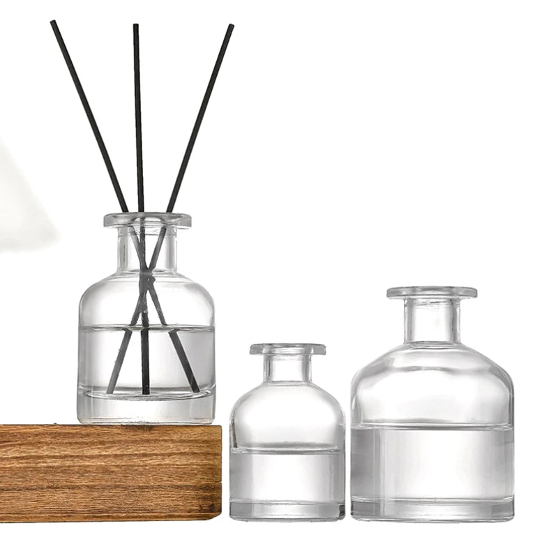 1Pcs 50ml Home Fragrance Diffuser Bottle Party Gifts Glass Container Reed Diffuser Essential Oil Bottle Oil Diffusers Sticks