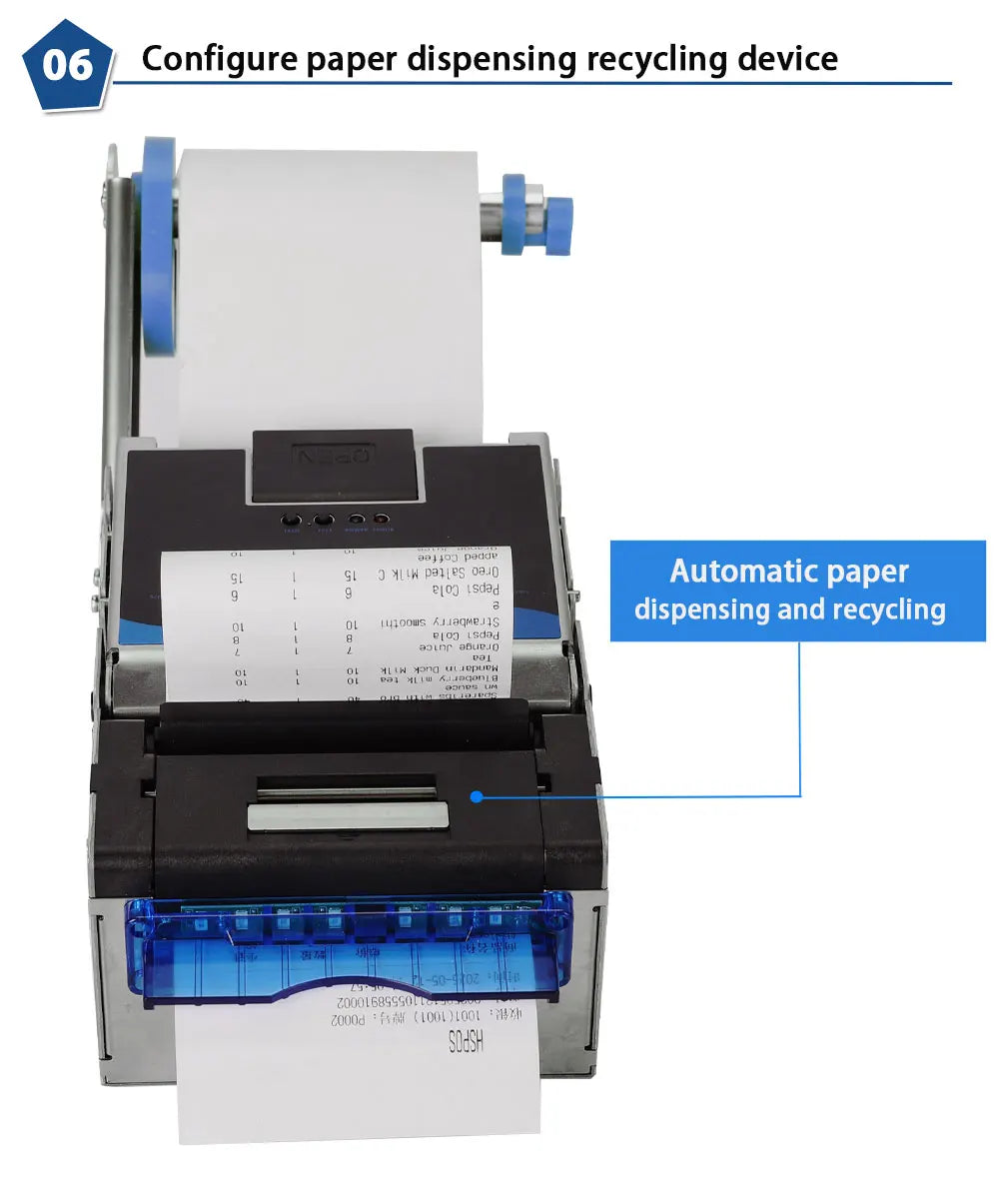 ATV&UTVHS-K55 Thermal Receipt Printer with Automatic Ticket Recycling Function That Tickets Not Be Taken Will Be Recycled