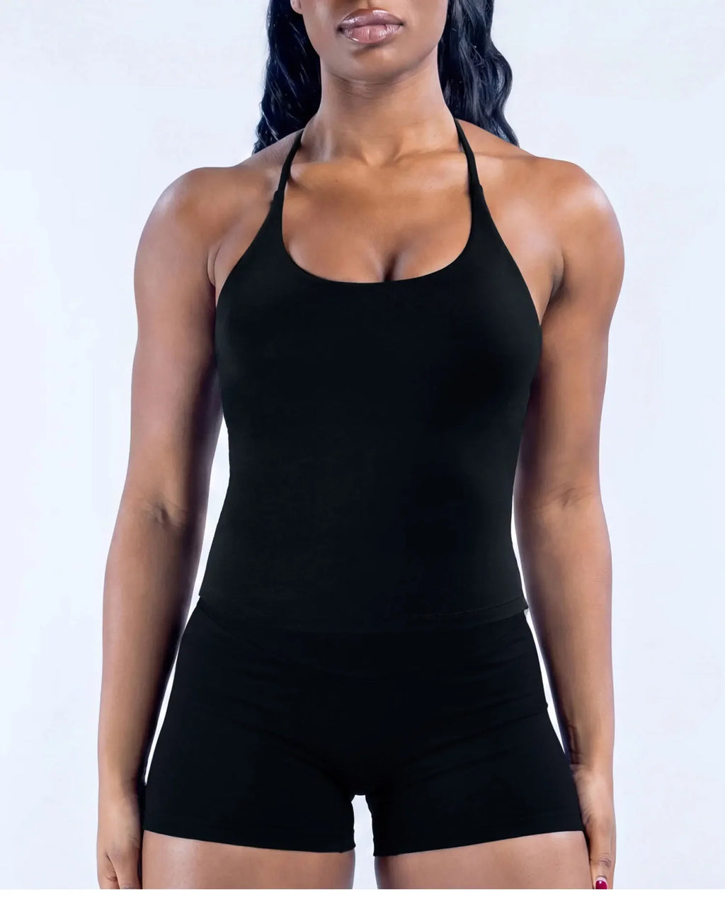 NCLAGEN Women's Fitness Suit Seamless GYM Clothes 2 Piece Set Twist Back Top And Shorts Speed Activewear Pilates Yoga Sportswear