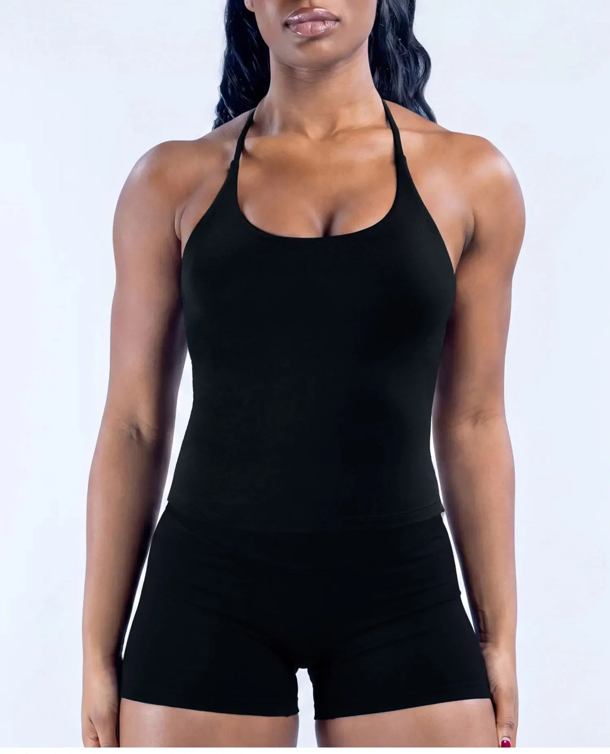 NCLAGEN Women's Fitness Suit Seamless GYM Clothes 2 Piece Set Twist Back Top And Shorts Speed Activewear Pilates Yoga Sportswear