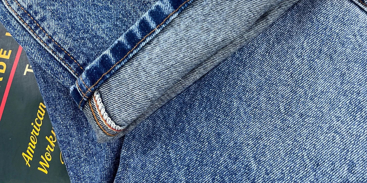 14oz Heavy loose straight jeans men's autumn American casual Japanese trousers