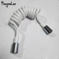 High Quality Gloss White Style Spring Shower Hose Toilet Bidet Spray Connect Pipe PVC Telephone line Style 150cm/200cmm