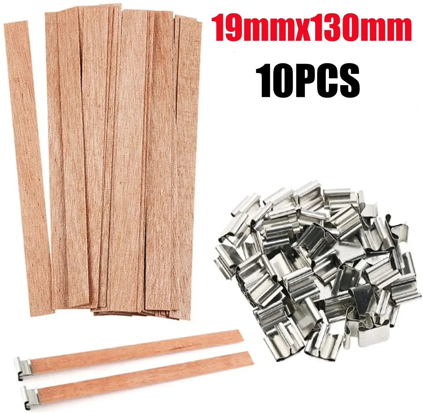 Handmade Soy Wax Candle Wooden Wick DIY Aromatherapy Candle Single Direction Wick Paraffin Wax Candle Crafting Guide
