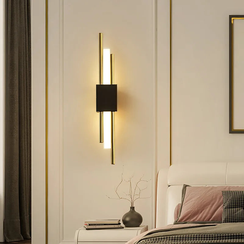 Modern luxury LED wall lights, living room, bedroom, staircase, background wall decoration, wall lights, bedside study lights