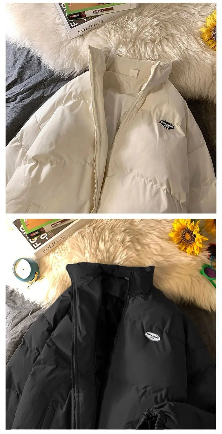 Loose Short New Trend Korean Style  Simple Solid Color Keep Warm Casual Women's Winter Jacket  Coat for Women