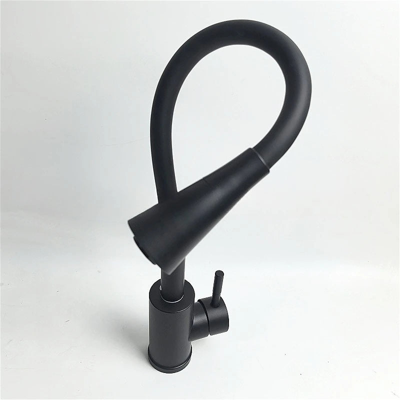 Cold and Hot Kitchen Sink Faucet Single Handle Washbasin Water Tap Deck Mounted Bathroom Basin Mixer Tap Home Accessories