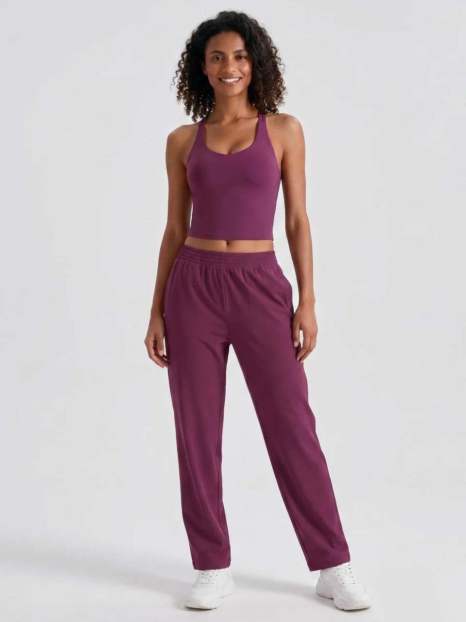 Longline Yoga Tank Top with Built in Bra Women Quick Dry Gym Camisole Workout Shirts Soft Slim Fit Sports Vest Athleisure