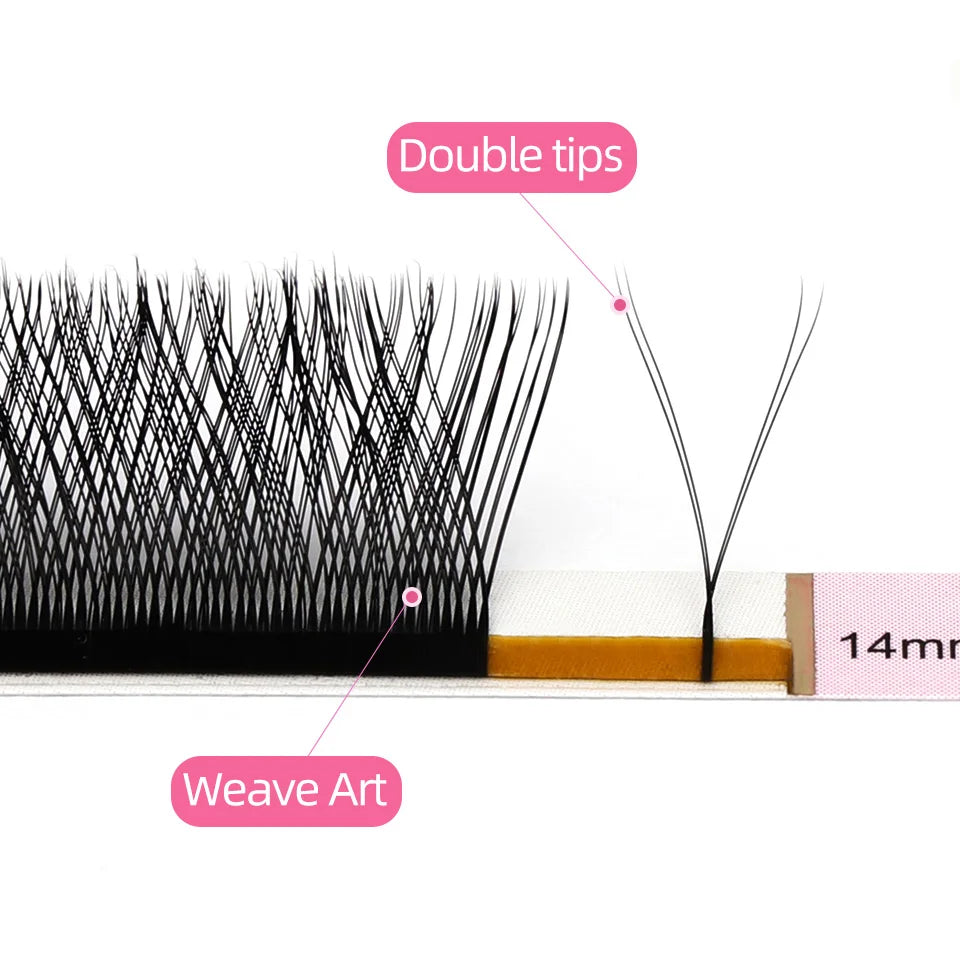 AGUUD Automatic Flowering 2D 3D 4D 5D W Shape Premade Fans Eyelash Extensions Natural Soft Individual Lashes Makeup Cilia