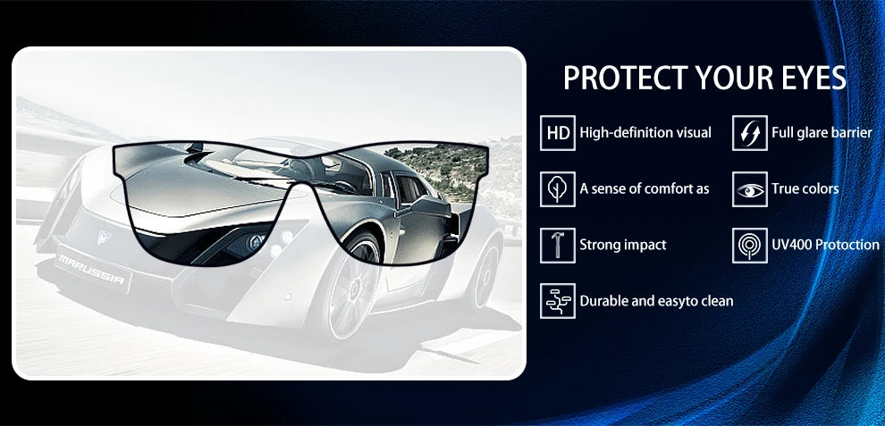 Sunglasses The New All-in-One Polarized Sun Glasses With Sun Protection For Man or Women TR90 UV400