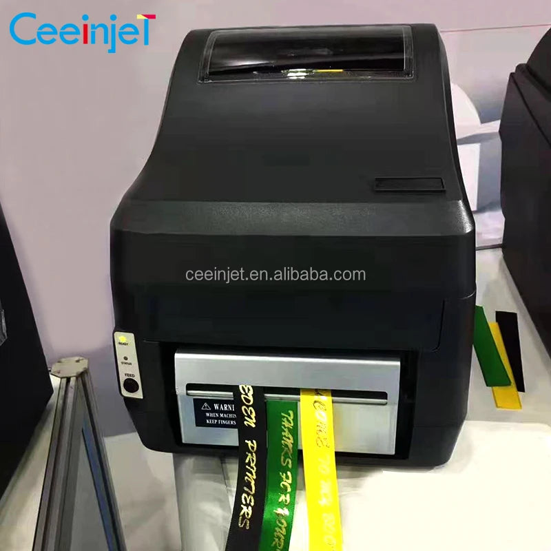 Commercial Automatic Digital Mini Satin Ribbon Printer Machine 203dpi Waterproof Label Home School Cloth Name Tag Gift