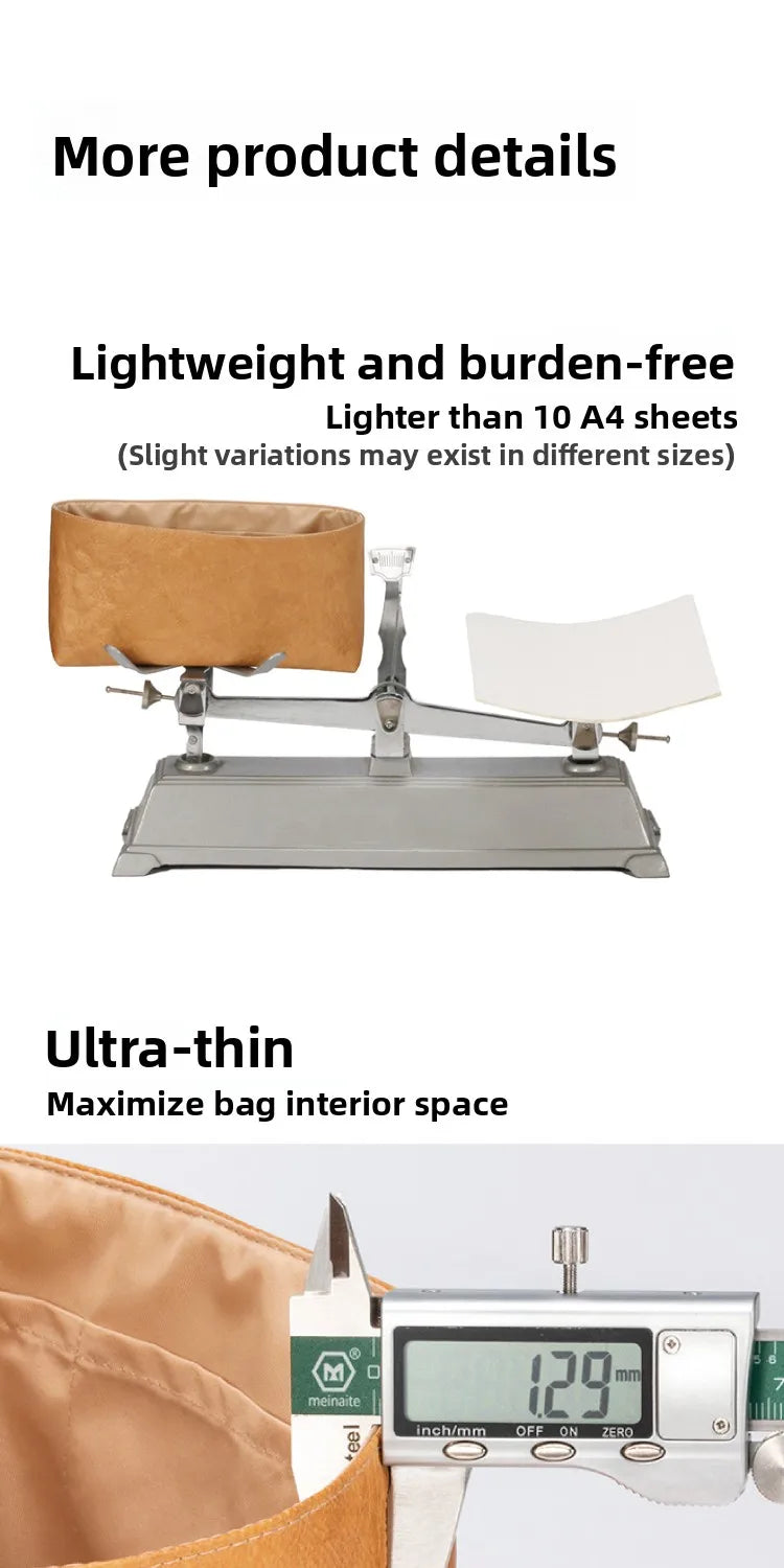 Lightweight Long Box Bag  24P Pearl Handle Organizer Dupont Paper Inner Liner Storage Solution for Cosmetic Bags