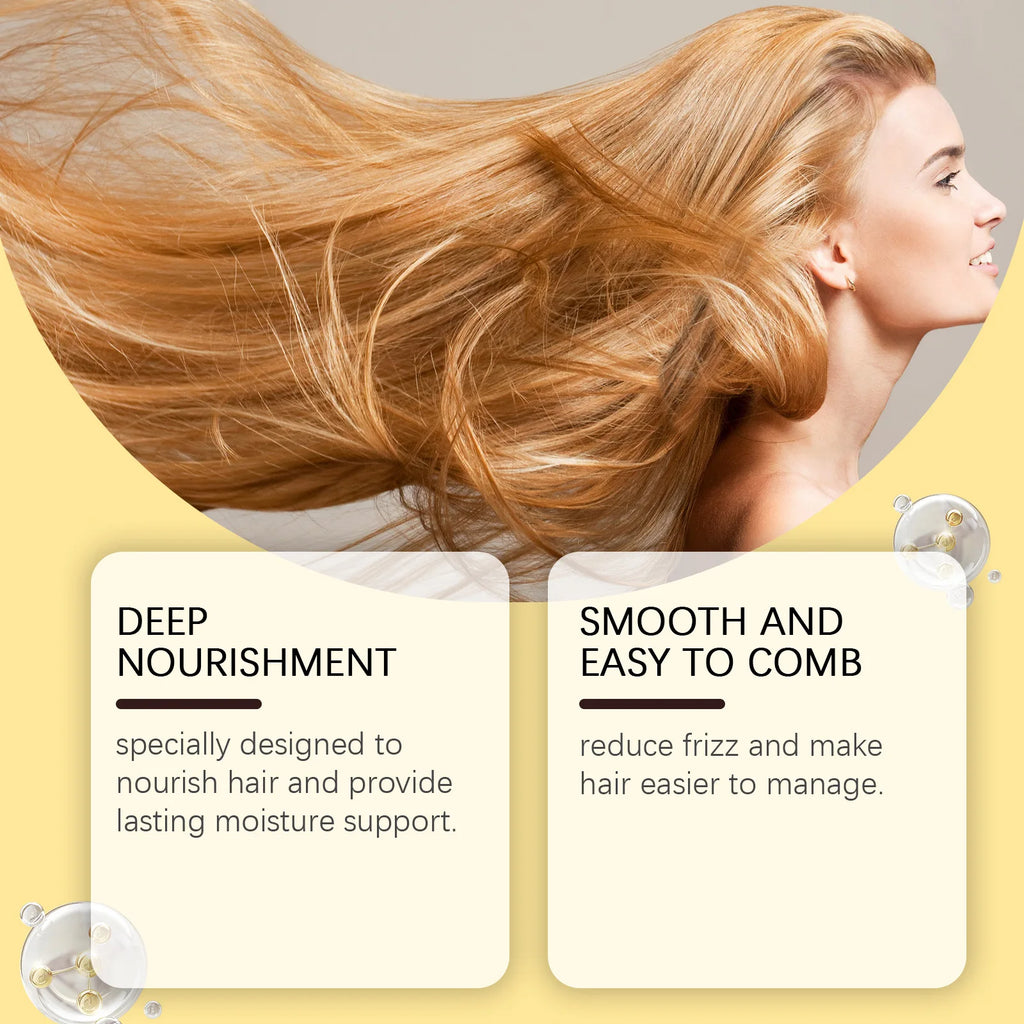 Jasmine Hair Nourishing Shampoo Repair Damaged Improve Thicken Scalp Irritating Treatment Control Dandruff Hair Growth Shampoo