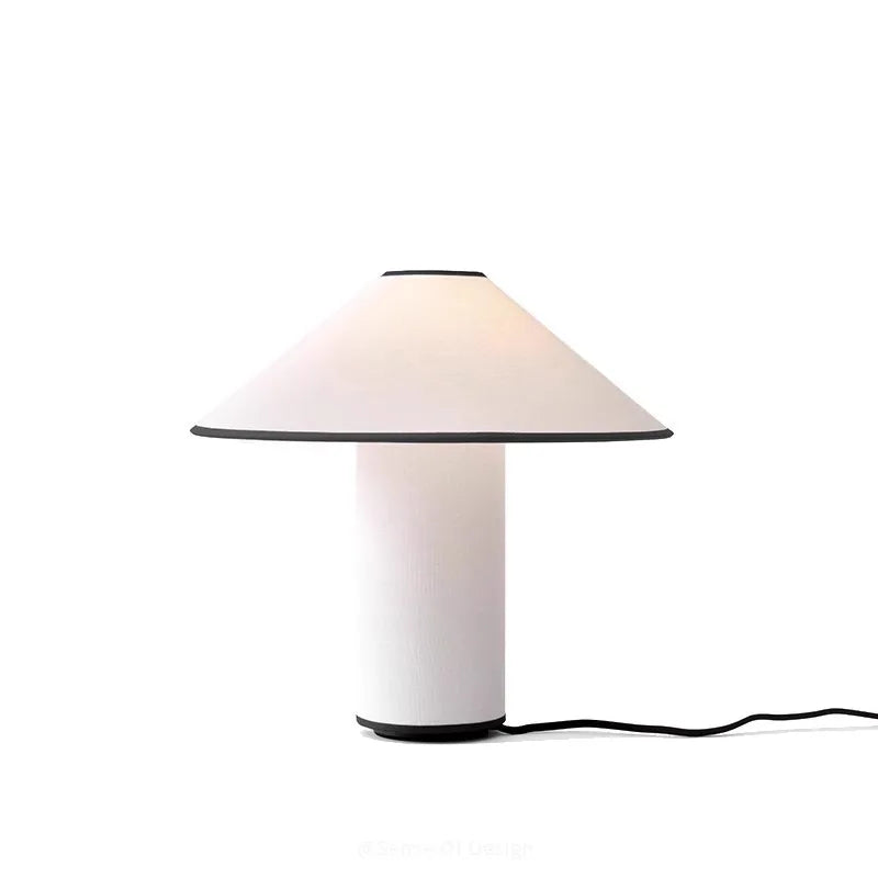 Colette Table Lamp Japanese Wabi-sabi Fabric Art Decorative white mushroom lamp Living Room Study Bedroom Bedside light