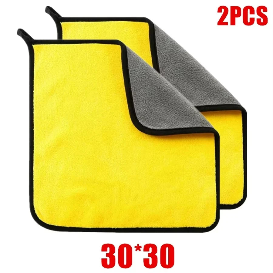 3/5/10Pcs Car Wash Microfiber Towel 30*30CM / 30*60cm Car Cleaning Drying Cloth  Care Cloth Car Wash Towel  Kitchen Towel