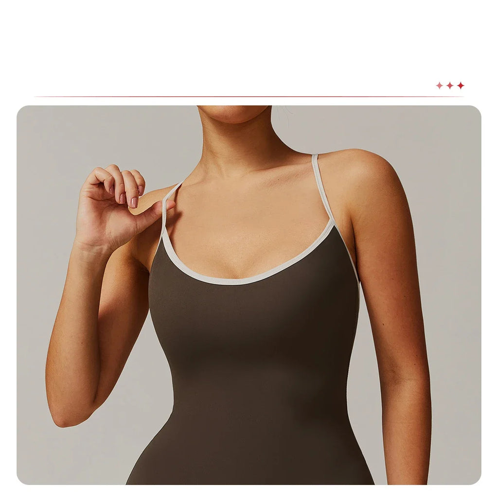 Yoga Set V Jumpsuit Gym Set Women Training Yoga Suit Sportswear Women Sports Jumpsuit Fitness Workout Bodysuits Sexy Back