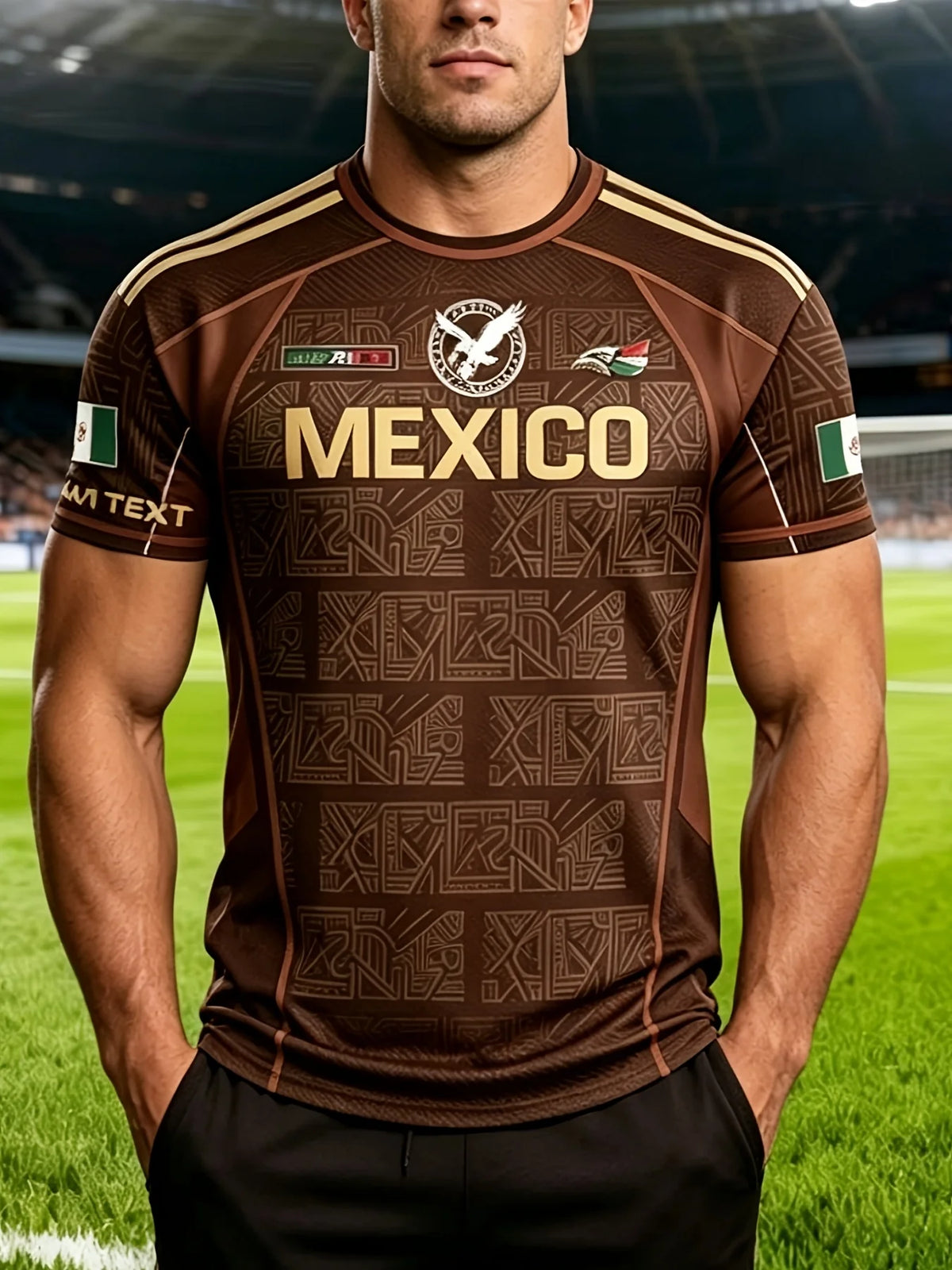 Men's Eagle Print T-shirt Casual Short Sleeve Crew Neck Tee Men's Clothing For Outdoor Sportswear Short Sleeve Mens T-shirts Top