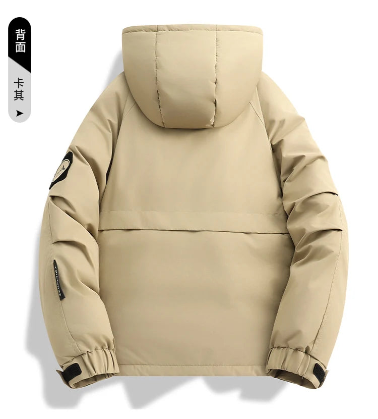 Winter Parkas Men's New Graphene Self Heating Down Cotton Jacket Autumn Men's Mountaineering Jacket Outdoors Waterproof Coat
