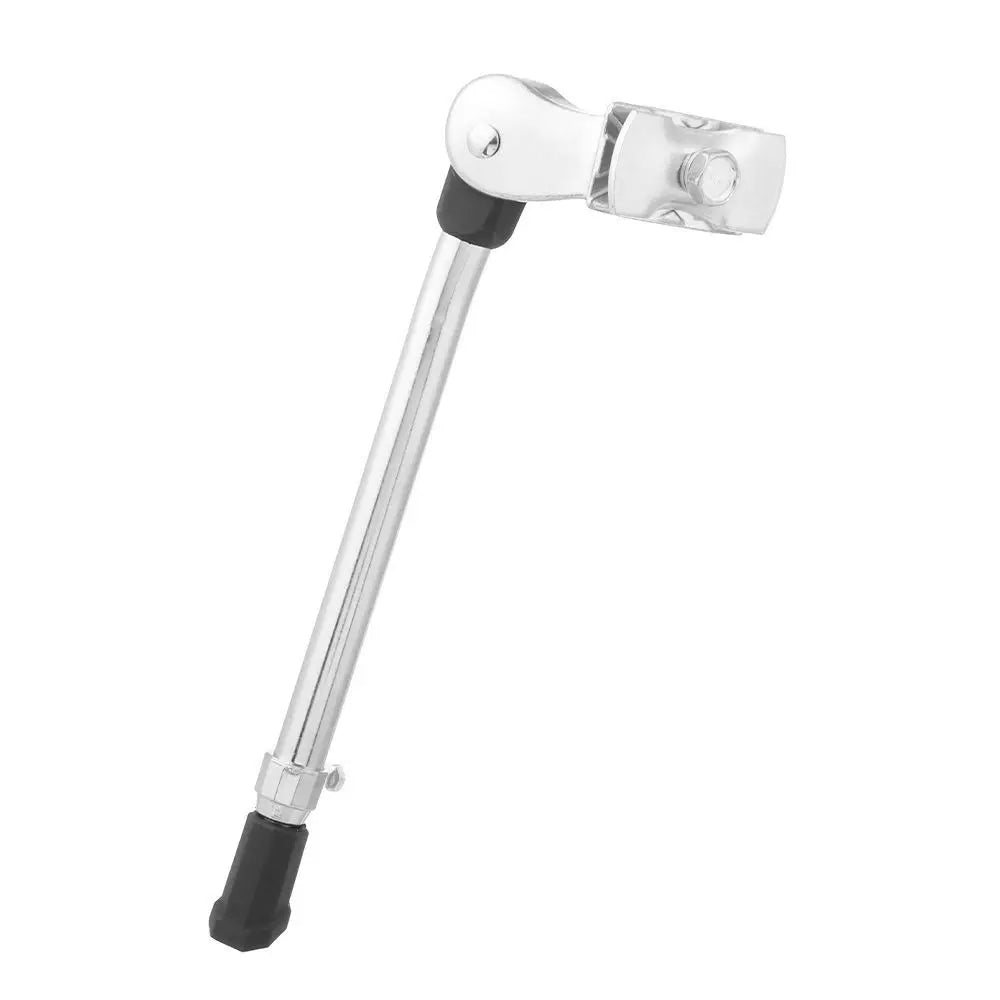 Adjustable Bike Kick Stand Heavy Duty Alloy Foot for Mountain Sports Bicycle Prop Black/Silver