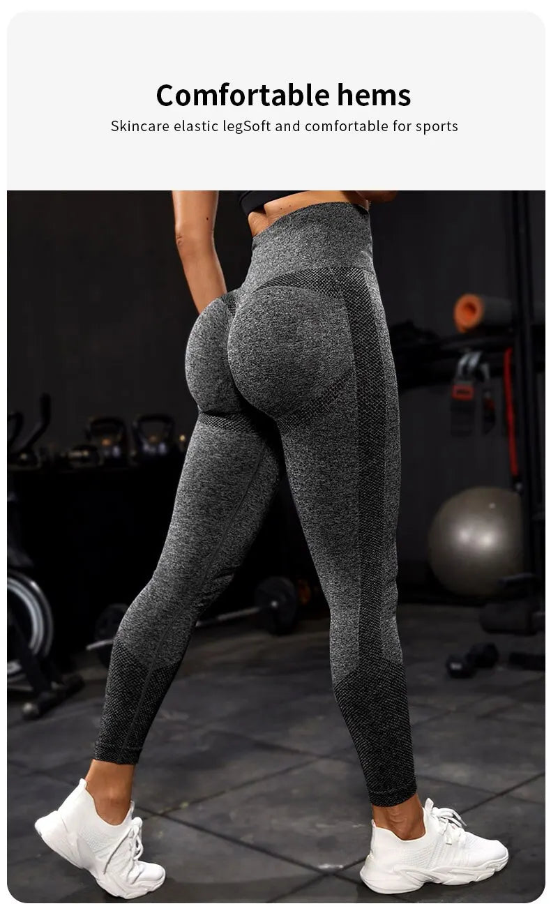 Yoga Sport Women Fitness Seamless Workout Leggings Fashion Push Up Leggings Gym Women Pants