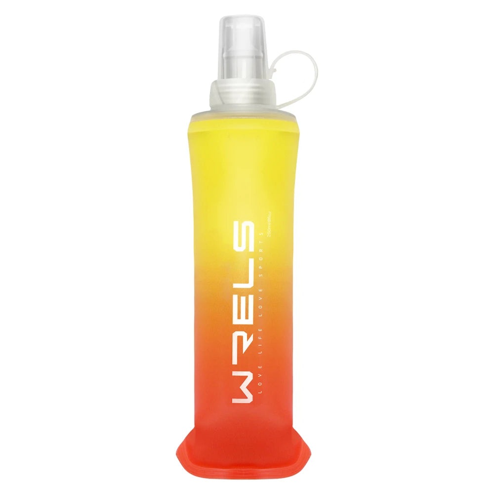 1pc Colorful Gradient Color Outdoor Convenient Folding Water Bottle for Cycling,Camping,Hiking,Running,Fitness,Travel