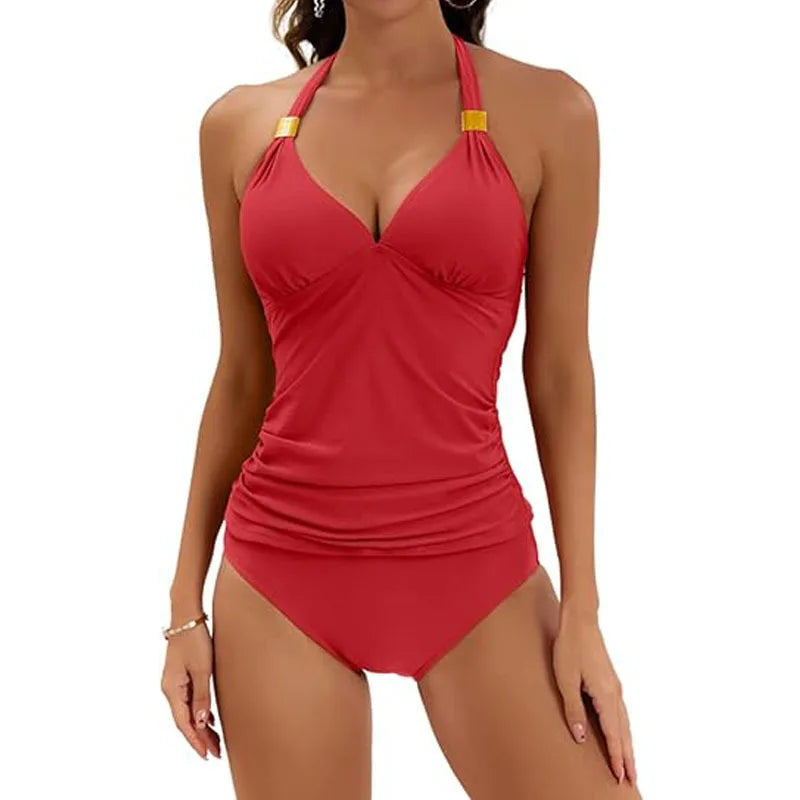 Women Summer Strap Camis Halter Tops Sleeveless Tees Swimwear Shorts Beach Sport Triangle Vest Tank Suit Bikini Set Suits Sets