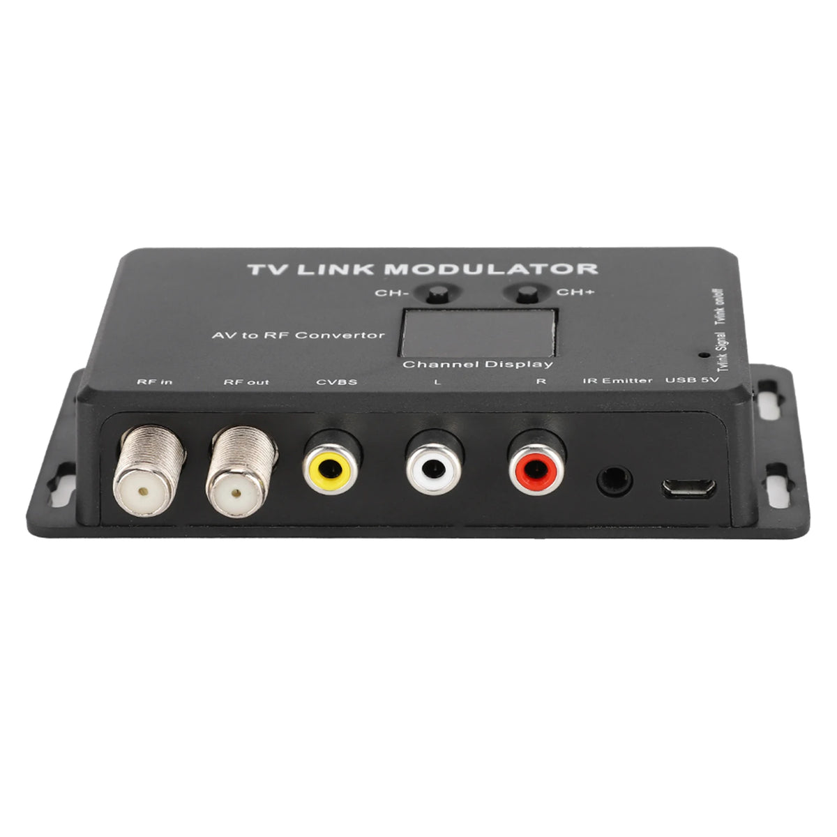 IR Extender Adapter TM70 UHF TV LINK Modulator AV To RF Converter IR Extender With Channel Display Modulator AV To RF Converter