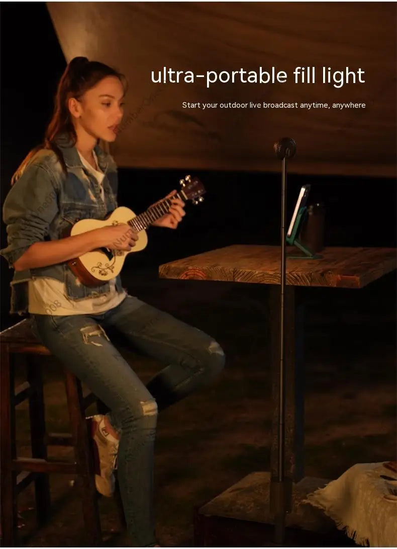 Telescopic Lantern All Terrain Outdoor Multifunctional Camping Light Phone Charging Treasure Travel Emergency Tent Lamps