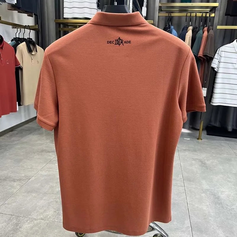 100% pure cotton high-end short sleeve men's polo shirt summer designer luxury brand embroidered Paul T-shirt fashion men's wear