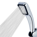 Bathroom Shower Head 300-Hole Square Hand-Held Pressurized Shower Nozzle Bath Pressurized Shower Head Water-Saving
