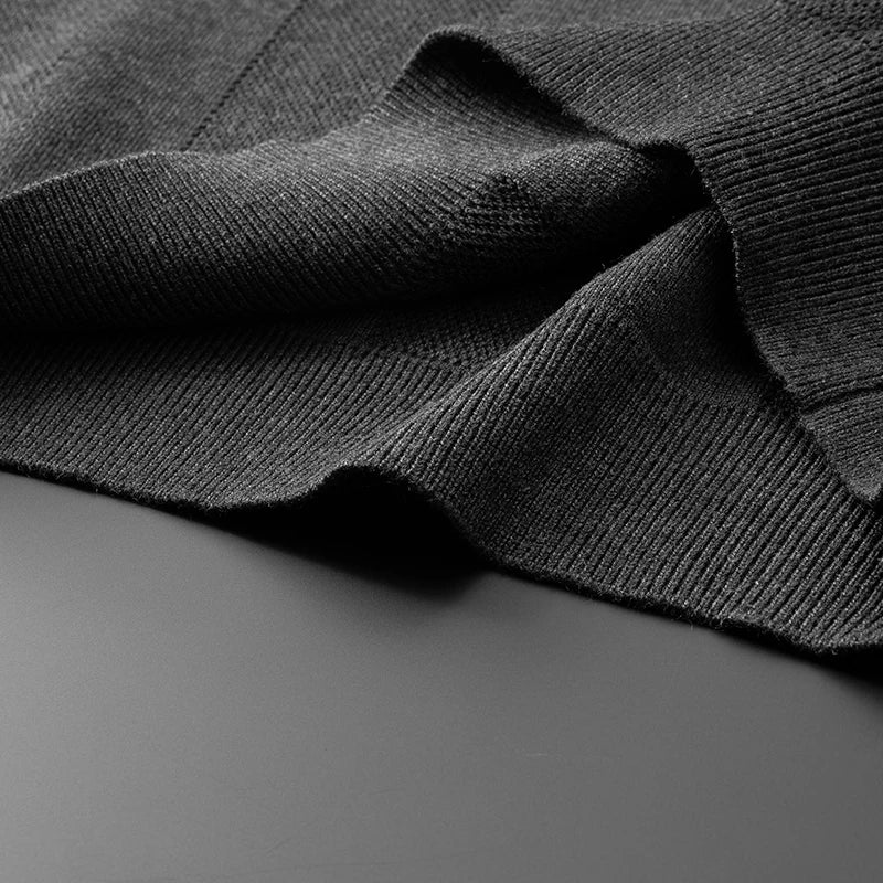 8XL 7XL 6XL 2025 New High End Luxury Thin Wool Sweater Men Soft Warm Mens Pullover Sweaters Casual Striped Fall Winter Clothes