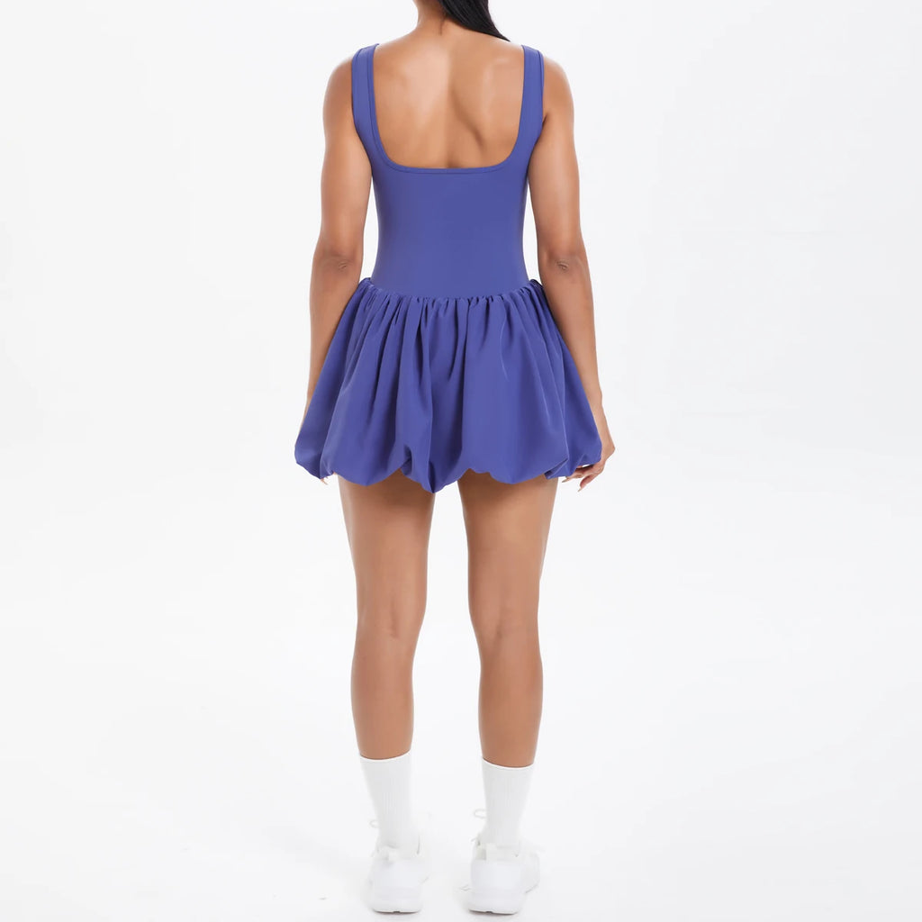 Athletic Yoga Fitness Dress Fitness High Stretch Slim Double Side Non-slip Women's Sports Dresses