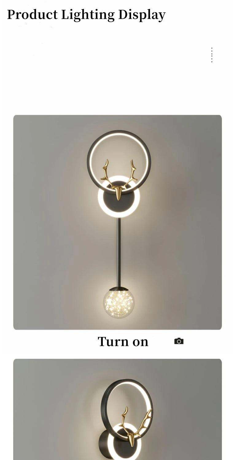 Wall Light Modern Living Room Decor Bedroom Led Lights Lamps Tokio Hotel Lamp Bedside Table Home Decoration Lighting for Dining