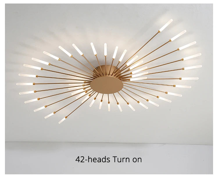 Nordic Minimalist Round LED Ceiling Chandelier Lamps Living Gold Pendant Light Bedroom LED Hanging Lamps Kitchen Home Decoration