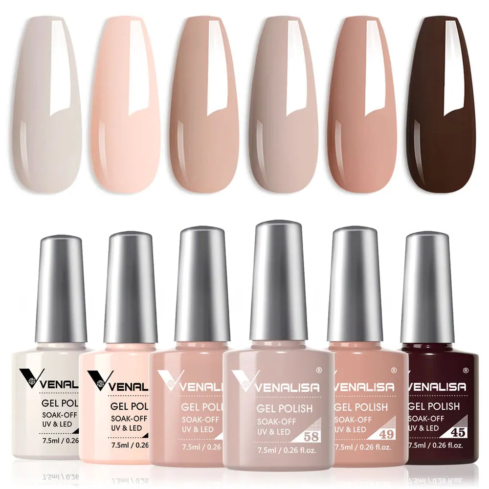 Venalisa Nail Gel Polish Fall Nail TPO FREE Long Wear Semi Permanent Soak Off UV LED Gel Nail Polish Gel Lacquer