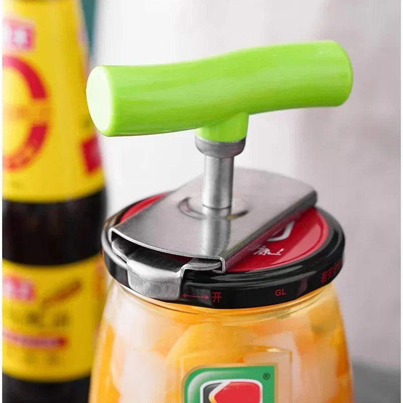 Opener Adjustable Opener of Jars and Lids Stainless Steel Bottle Opener Wine Beer Cans Accessories Kitchen Gadgets