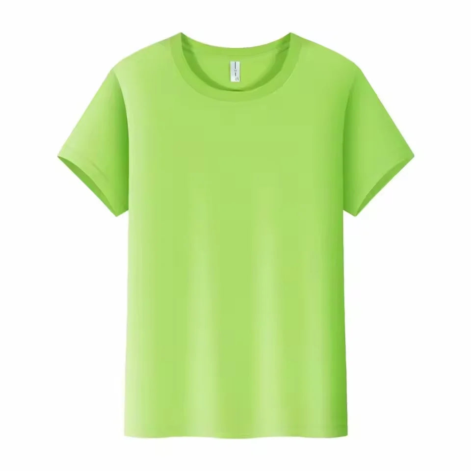 Design/Customize Logo Cotton T-shirt Men's and Women's Short Sleeved Shirt DIY Personalized Logo Team Advertising Top