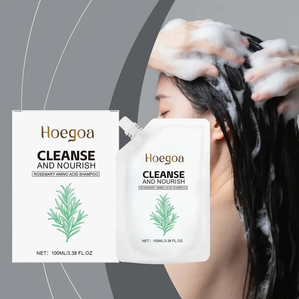 Black Ganoderma Polygonum Multiflorum Shampoo Ginseng Herbal Repair Nourish Hair Soft Smooth Moisturize Scalp Care 100ml/300ml
