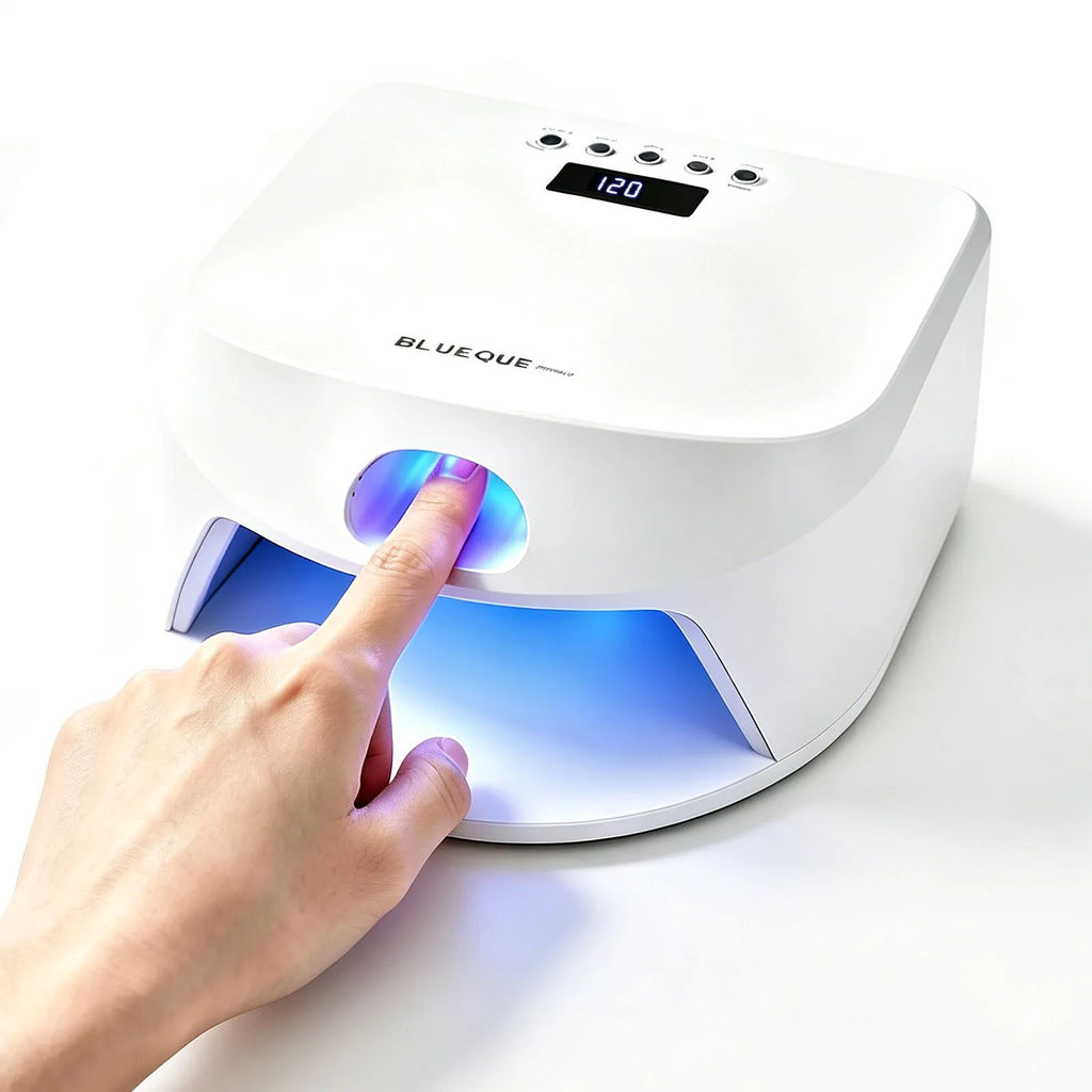 2-in-1 Thumb & Full Hand UV LED Nail Lamp Fast Drying Nail Dryer with Magnetic Mirror Base Smart Auto Sensor for Gel Nails