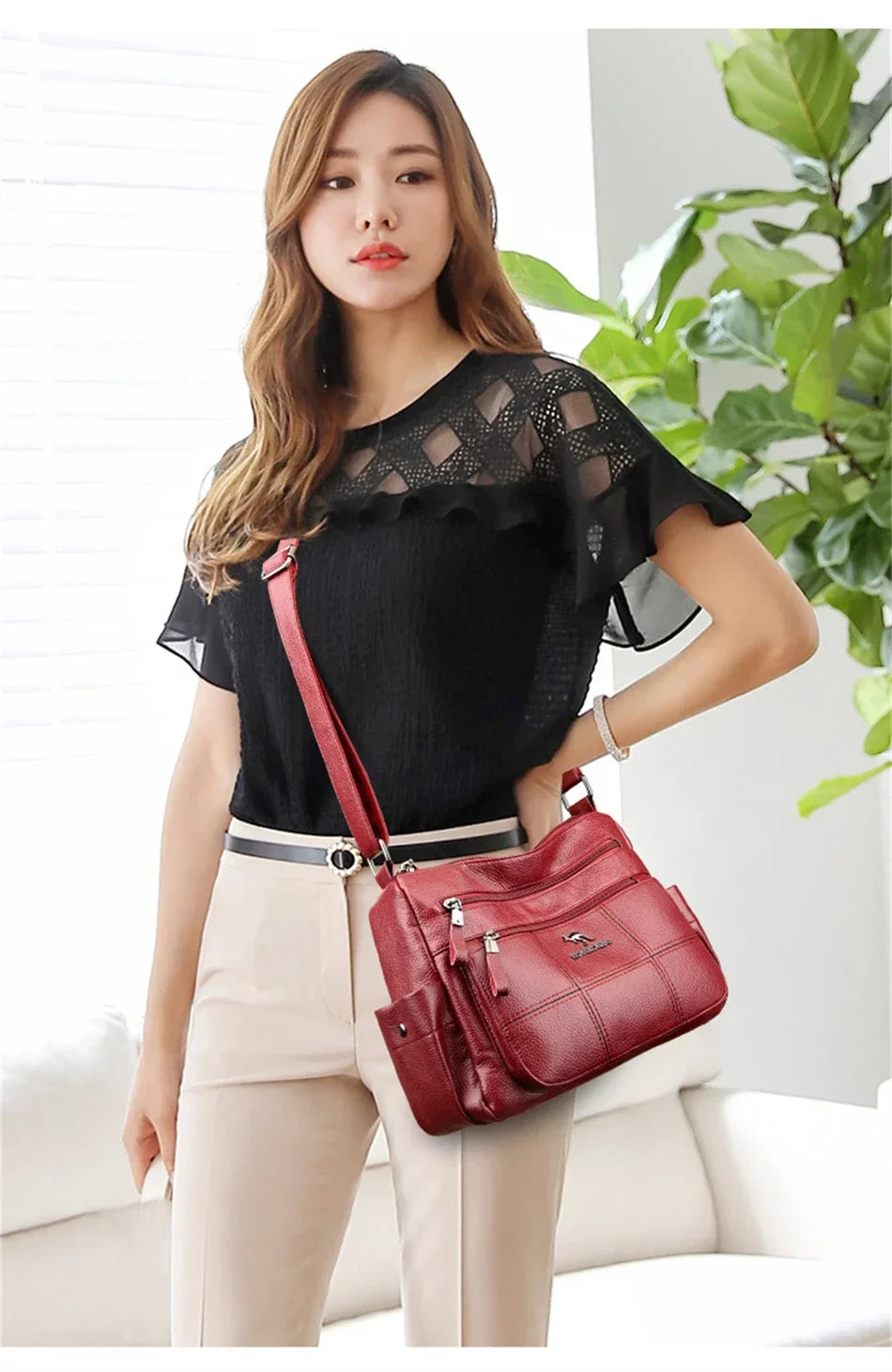 Genuine Brand PU Leather Sac Luxury Handbags Women Bags Designer Shoulder Crossbody Hand Bags for Women 2022 Purses and Handbags
