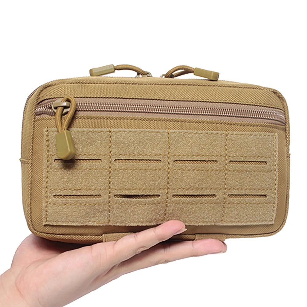 EDC Molle Tactical Pouch Waist Pack Compact Utility Pouches Waist Belt Bag Medical Bags Phone Case Outdoor Hunting Accessories